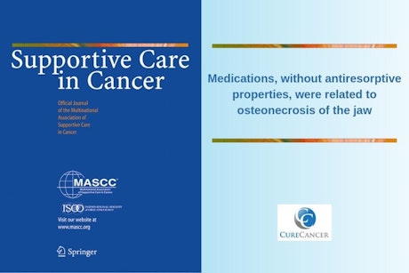 Medications, without antiresorptive properties, were related to osteonecrosis of the jaw, in cancer patients