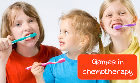 Games and video presentations to prevent oral mucositis in children on chemotherapy!