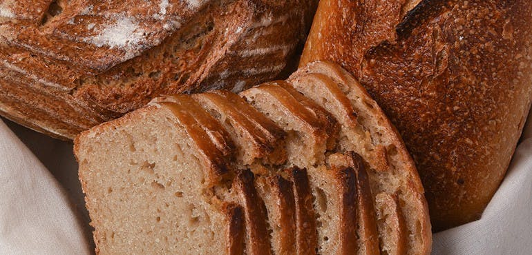 Real bread without preservatives background image