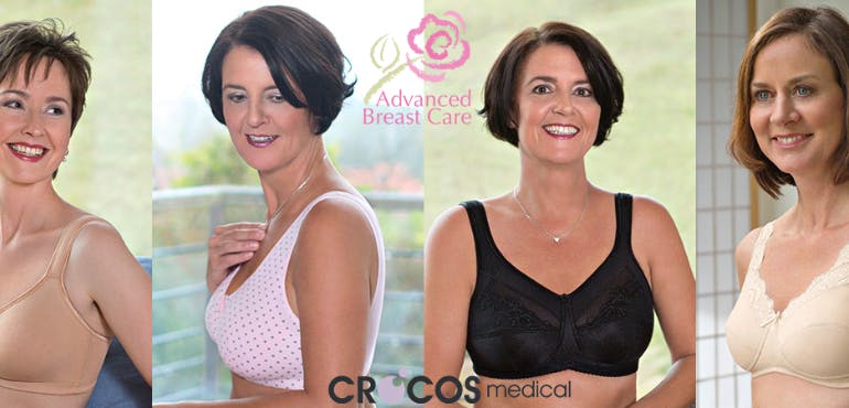 Mastectomy products, bras, bathing suits background image