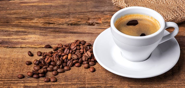 Fresh ground coffee, organic products background image